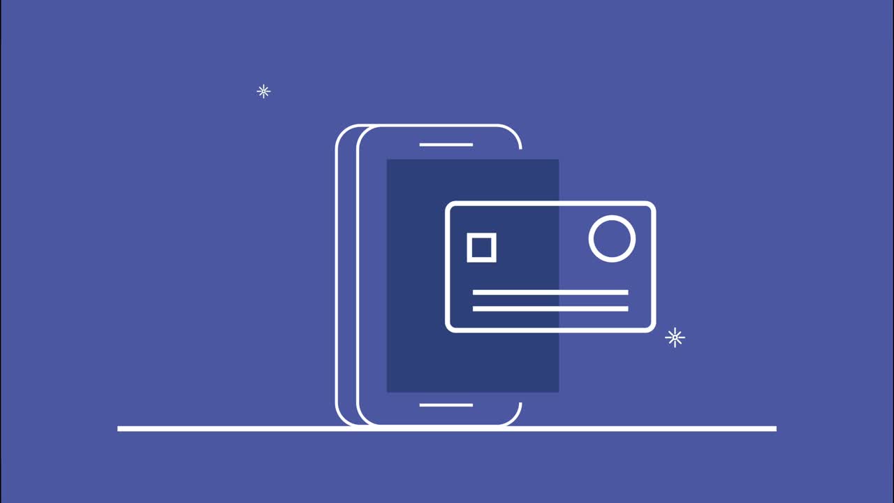 ecommerce technology in smartphone animation