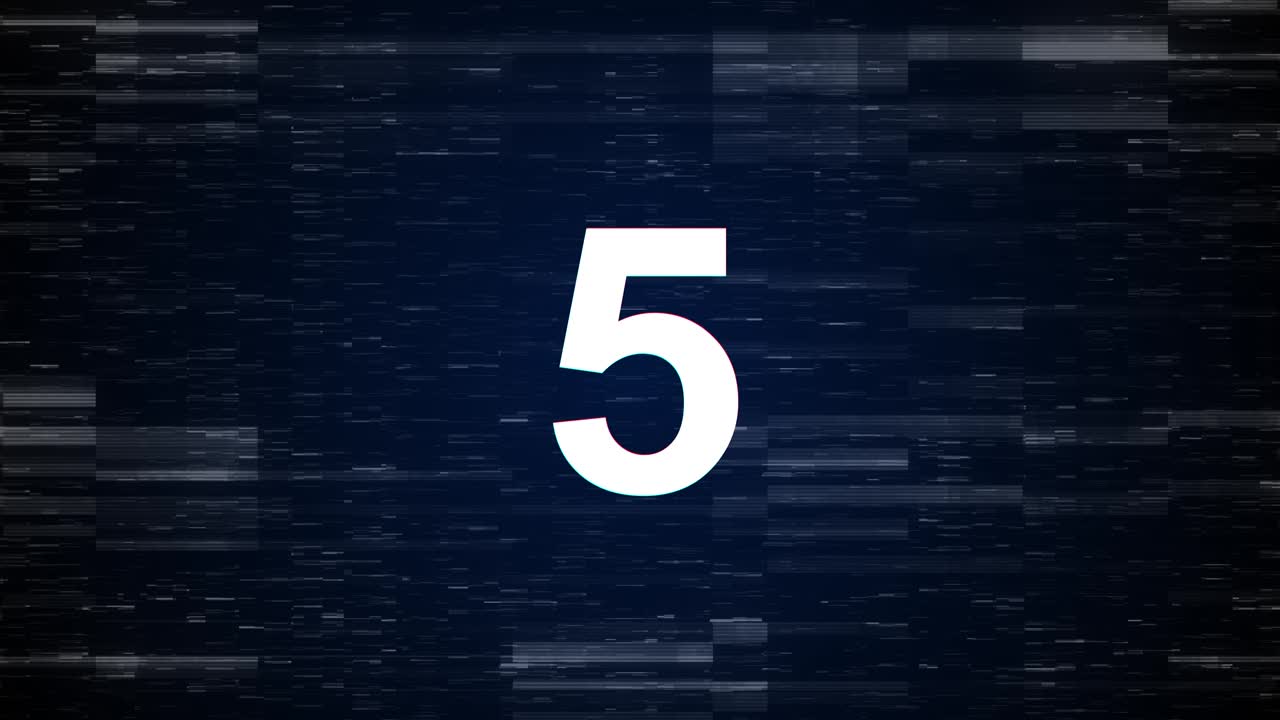 Scifi countdown counter digital clocks futuristic action science high tech glitch number display