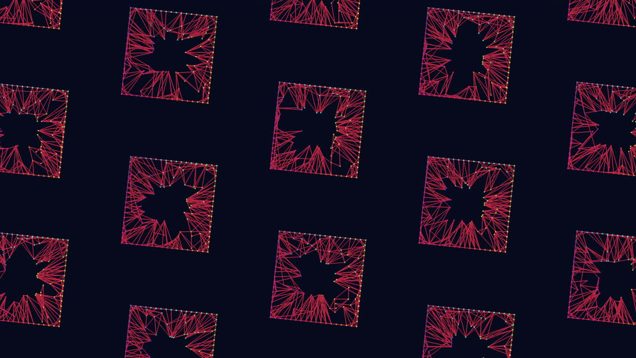 diseño de cuadrícula moderno y elegante de cuadrados rojos y azules