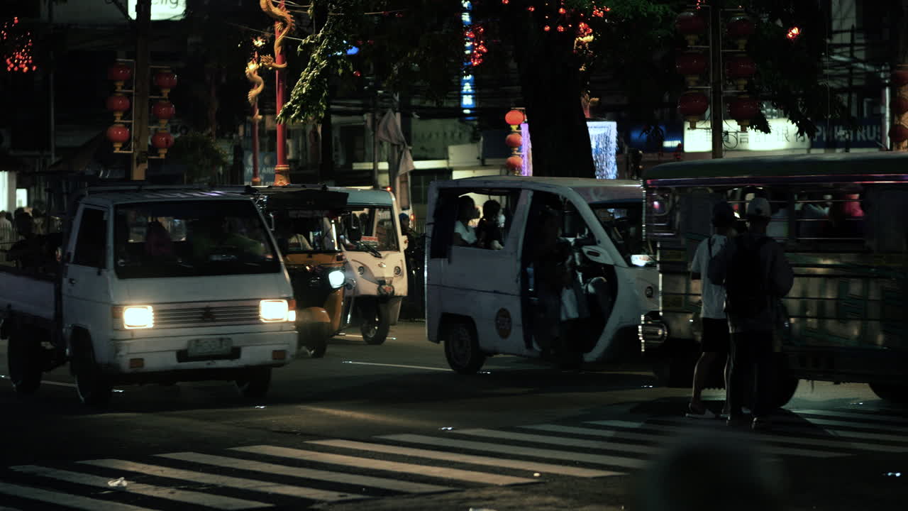 Night City Street in the Philippines