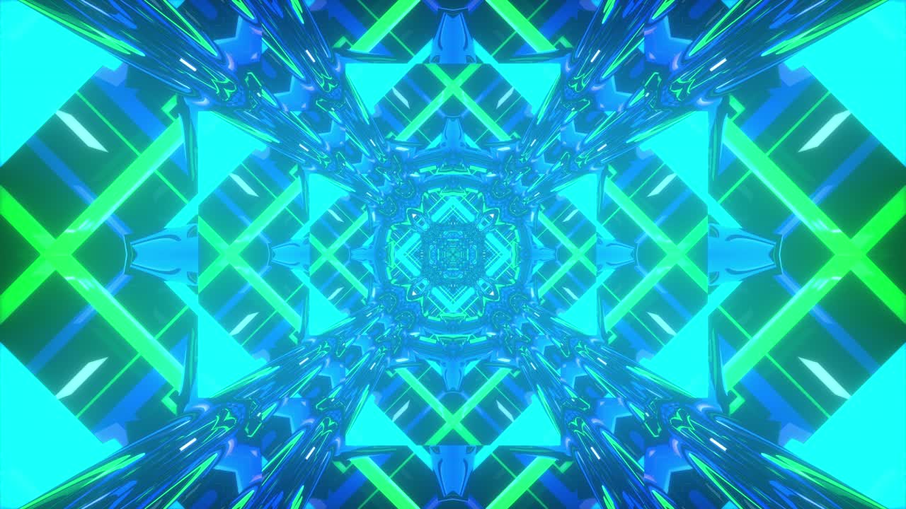 Túnel de Brilho 4K. Loop VJ.