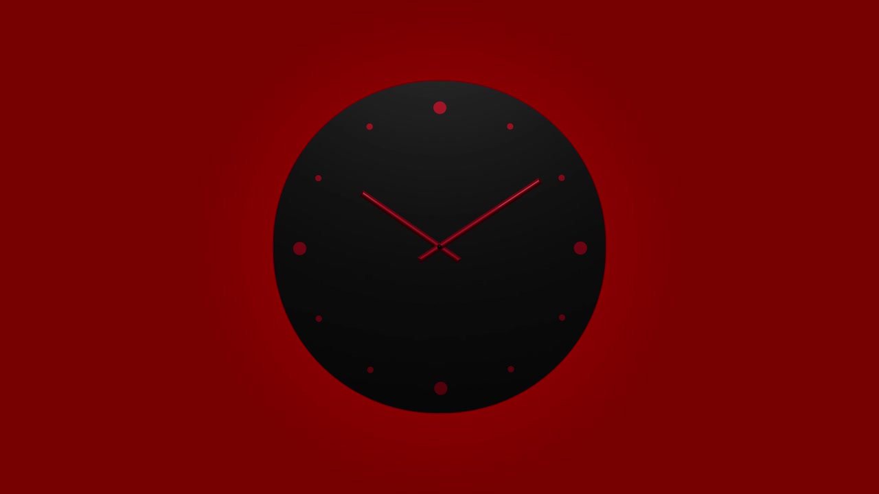 Orologio: Conto alla rovescia di 24 ore, Time-lapse ad alta velocità 4K HD