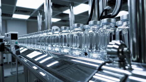 línea de producción farmacéutica automatizada