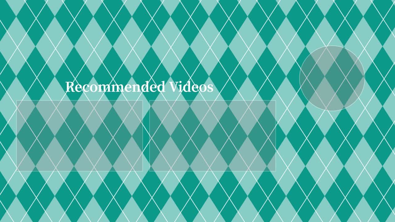 argyle 패턴 엔드 카드 엔딩 스크린 모션 그래픽