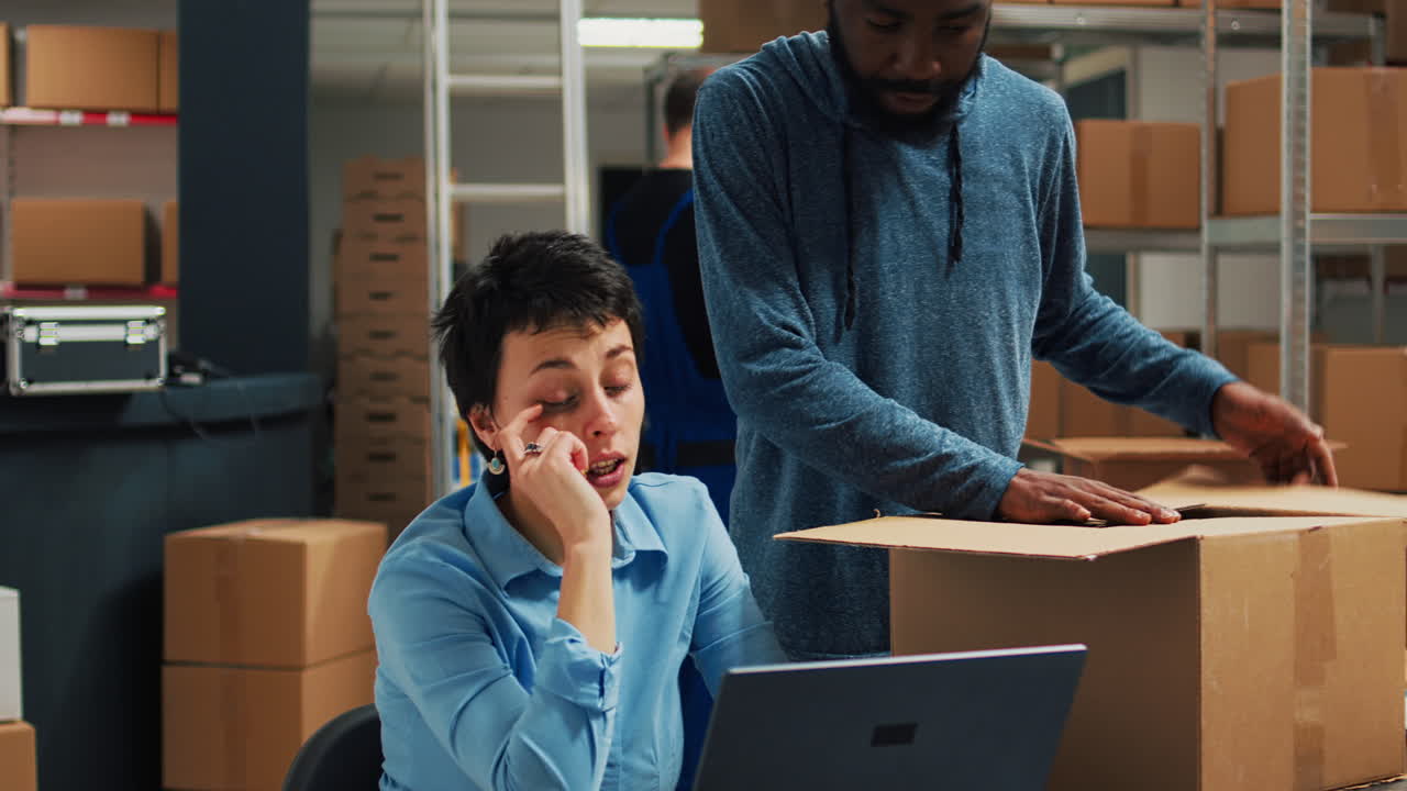 Warehouse delivery team