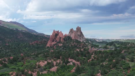 amazing landmark of garden of the gods rock formations in colorado springs