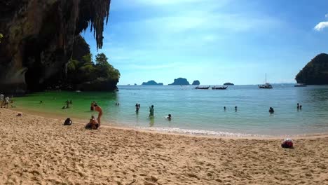 Thailands-Schönster-Strand-In-Railay,-Krabi,-Ao-Nang