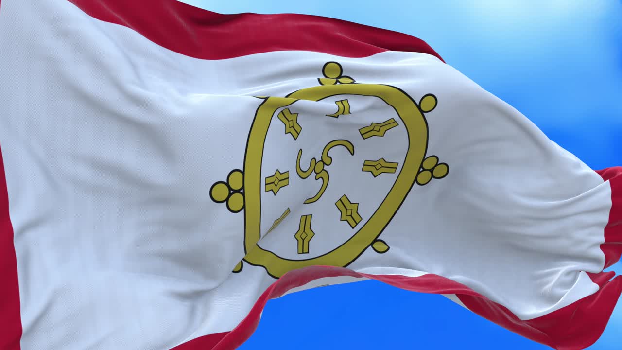 Seamless loop of Sikkim flag.