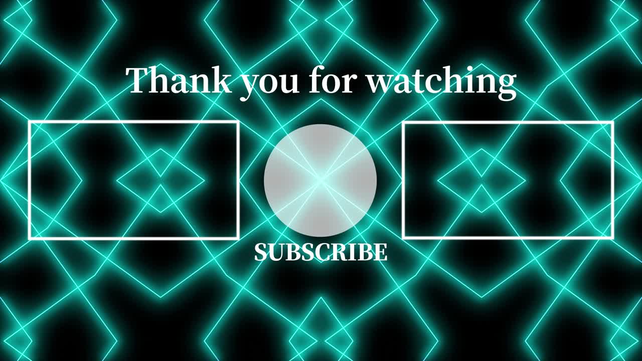 기하학적 패턴 검은 배경 엔드 카드 모션 그래픽