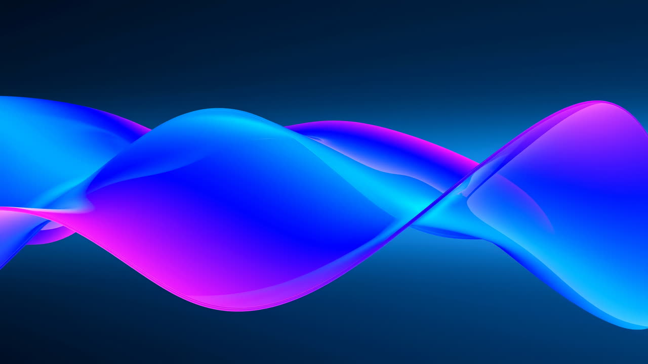 Dynamic Abstract Blue and Purple Gradient Wave Flowing