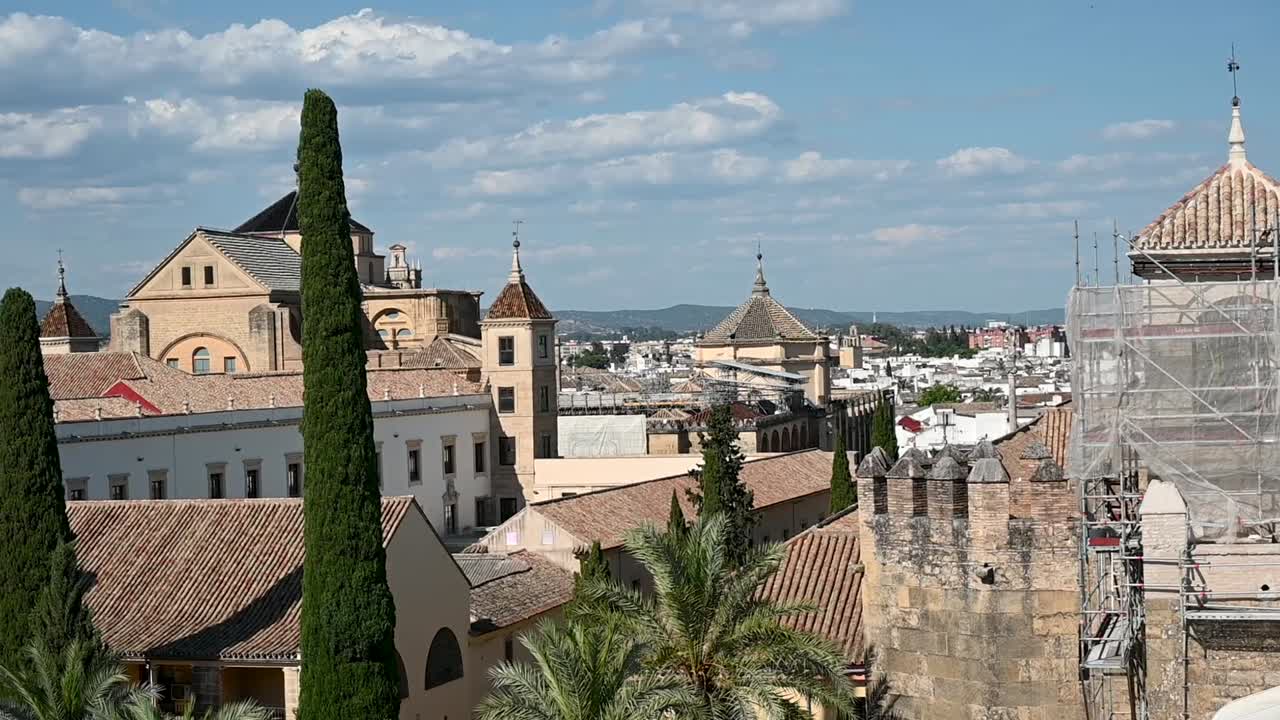 Hot day from the Alcazar de los Reyes Cristianos, Cordoba, Spain