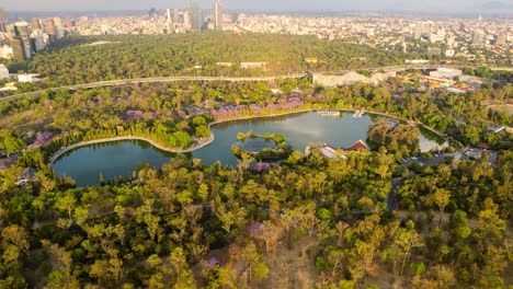 hyperlapse around chapultepec forest in mexico city