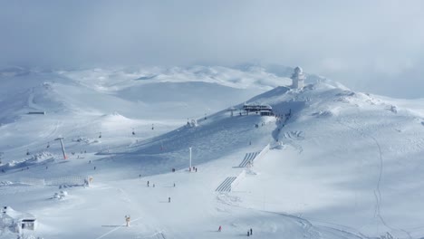 jahorina mountain ski resort in bosnia and herzegovina, 4k aerial view