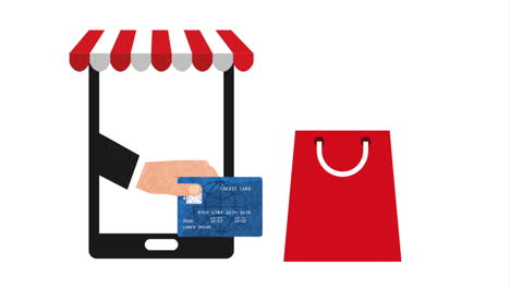 ecommerce technology with tablet device