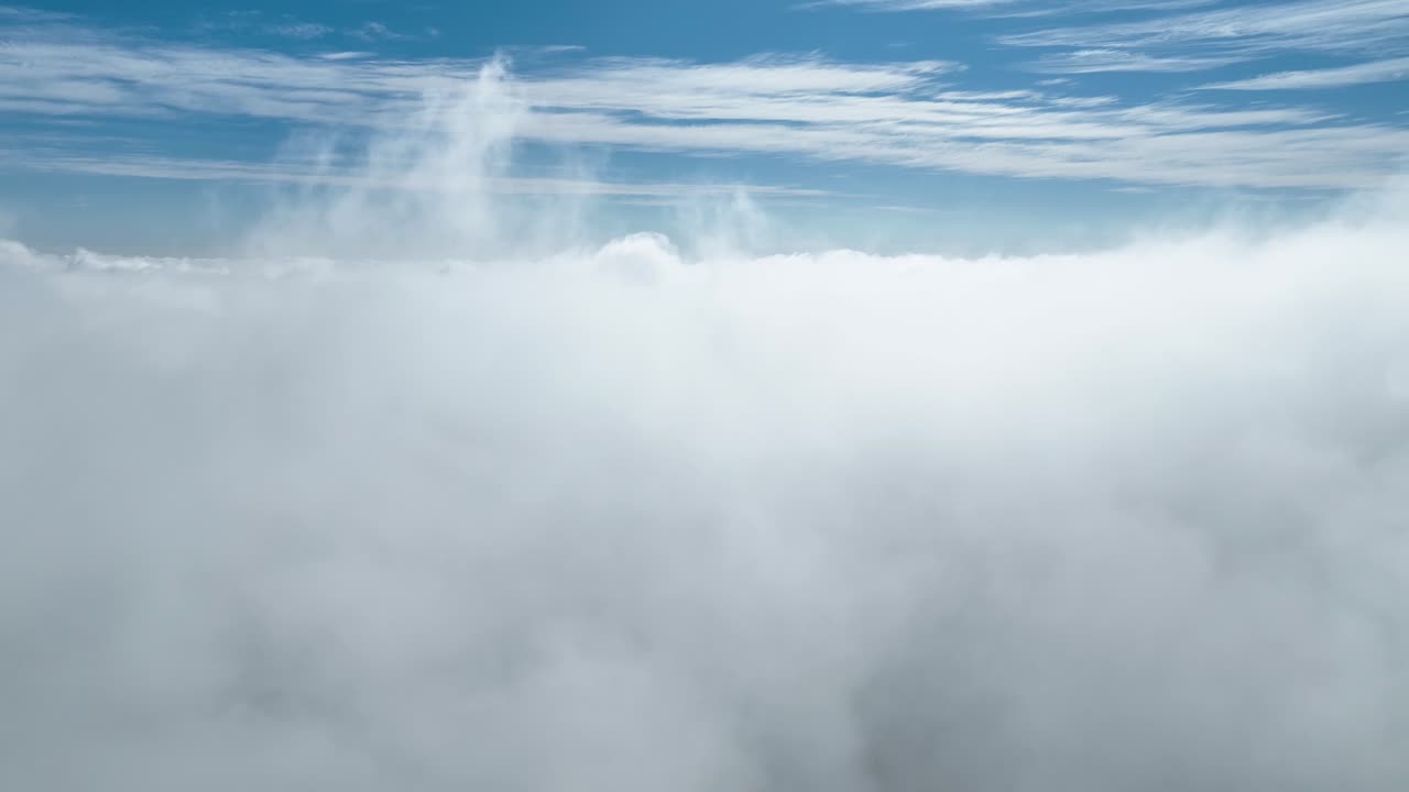 Above Clouds At Blue Sky In Horizon Skyline