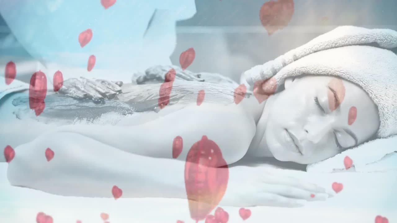 마사지를 받는 여자