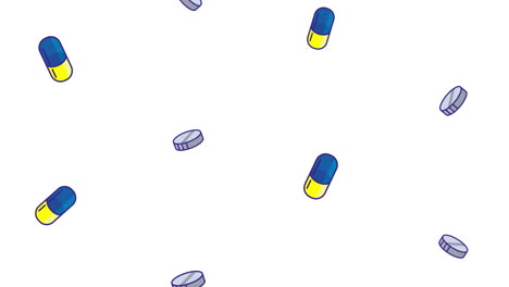 medicine capsules and pills pattern