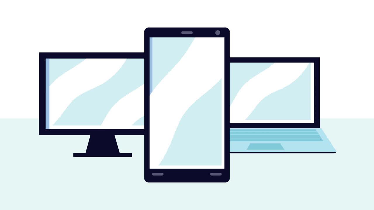 스마트폰이 있는 데스크과 노트북