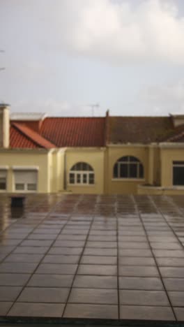 rooftop tiles view of city buildings