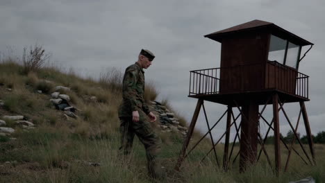 military guard on duty