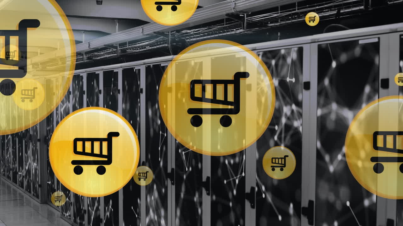 서버  ⁇ 에서 쇼핑 아이콘의 애니메이션