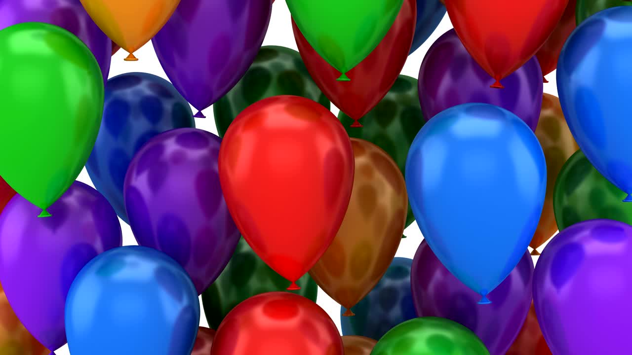 los globos que vuelan hacia arriba