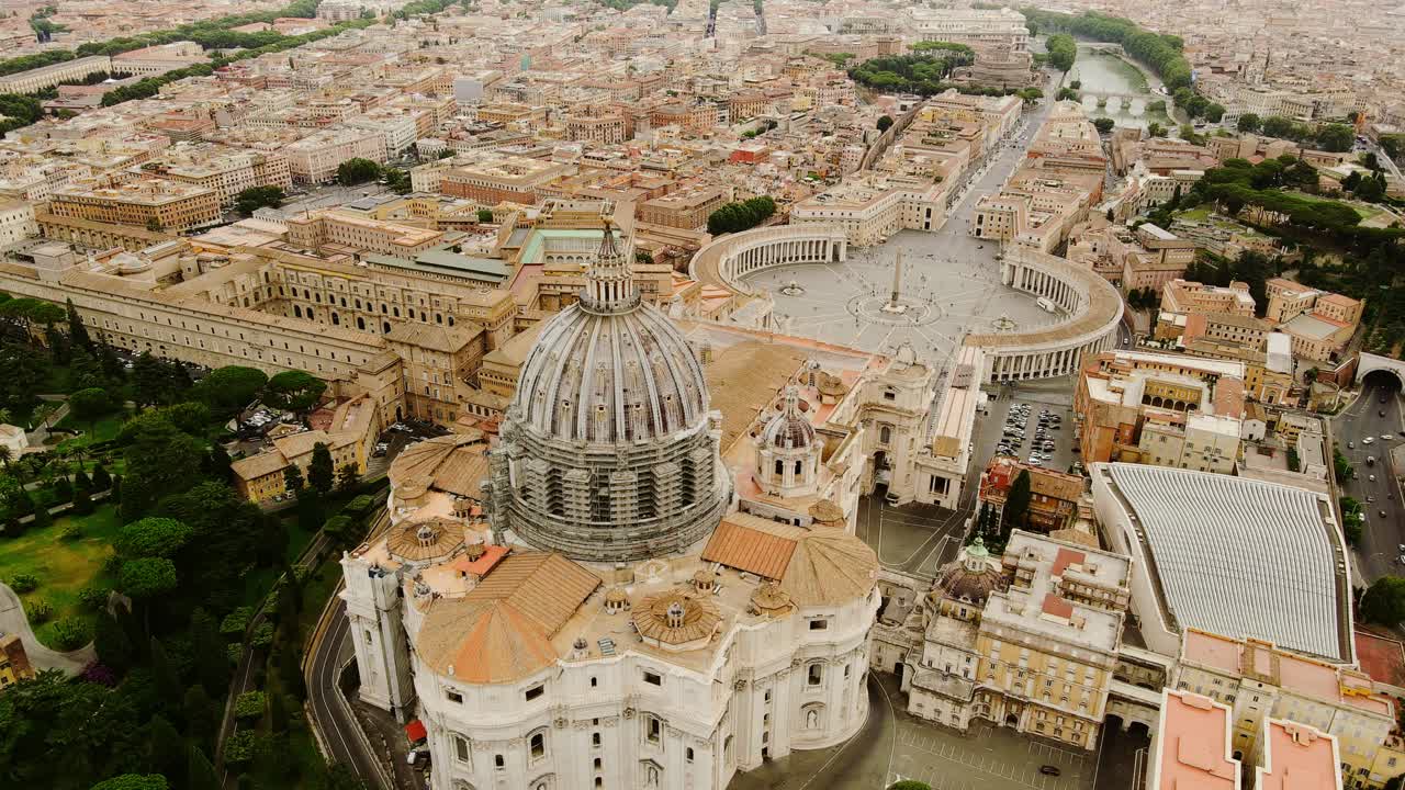 Bird’s-eye view reveals Vatican’s spiritual might and imperial past combined, 4K