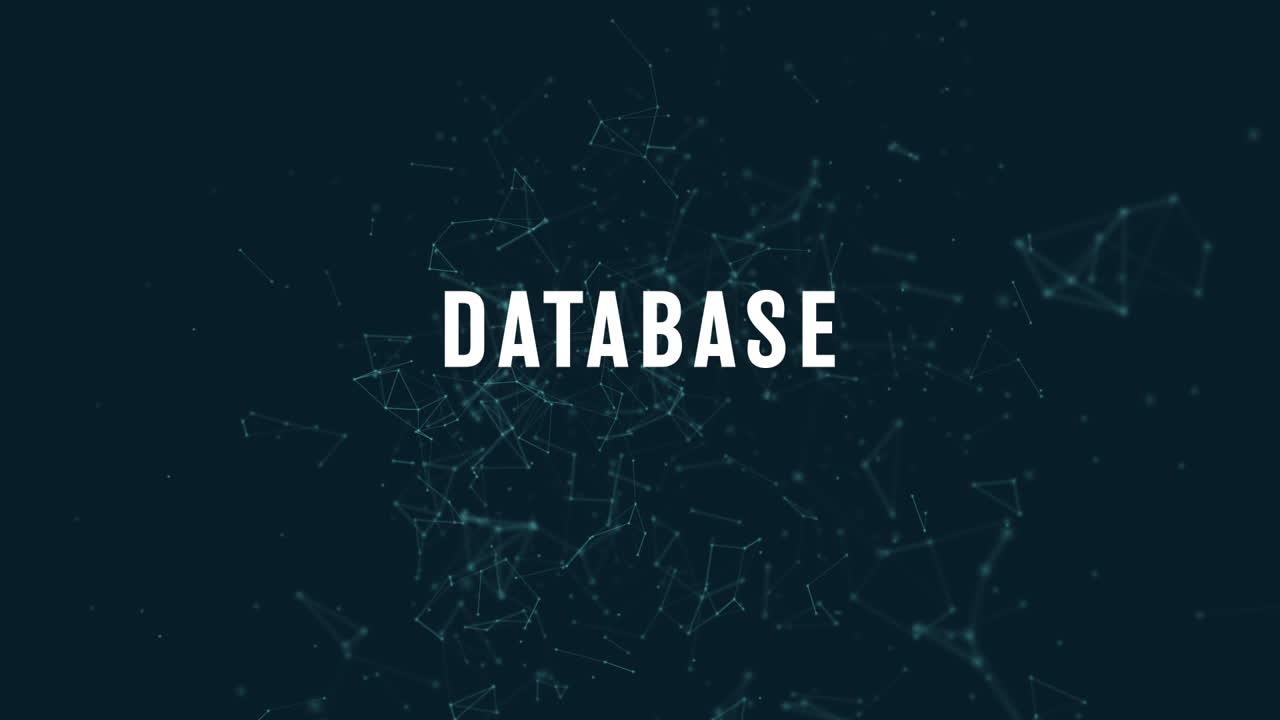 Database with polygonal connecting dots and lines