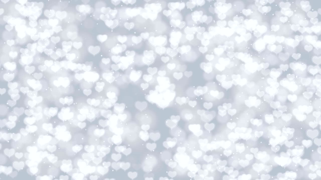 los corazones de san valentín grises con fondo de animación en bucle.