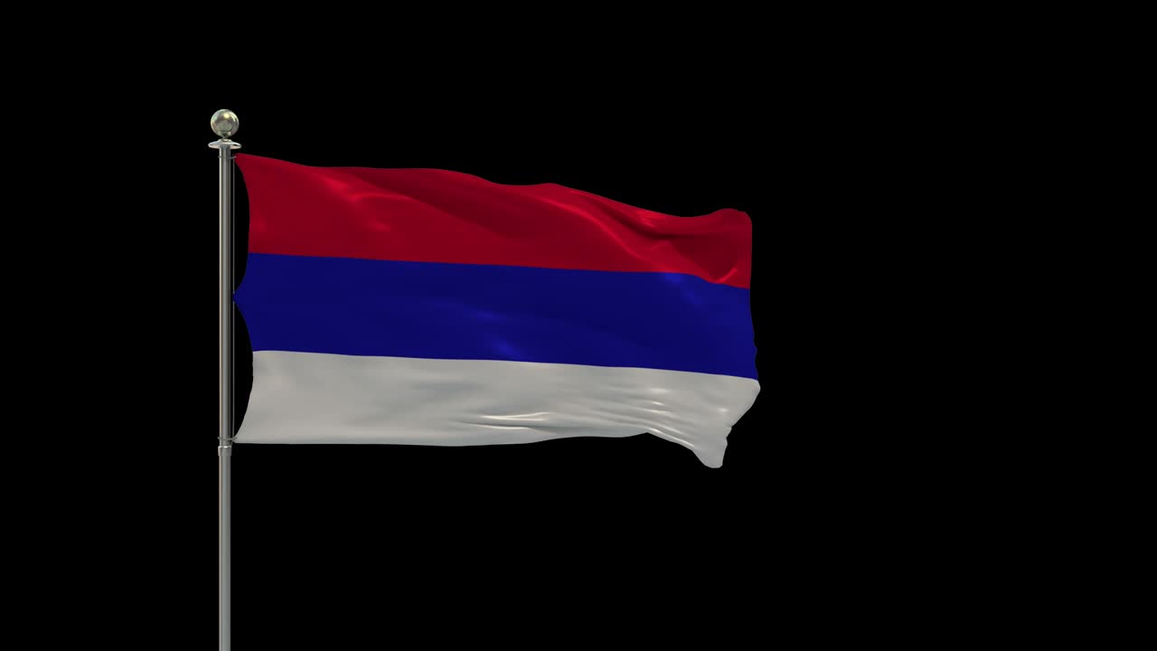 Republic of Srpska  Various Of Flags Waving National Flag On Pole, Table Flag