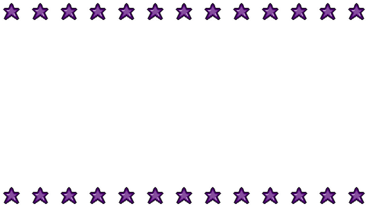 Pixel Art Star Frame Animated Overlay 1080p Transparent 30 fps (7).mov