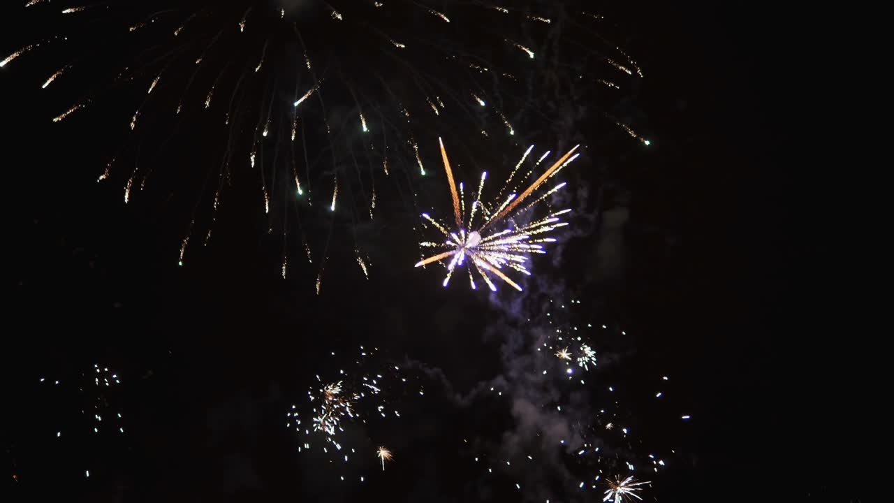 Colorful Firework Display