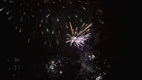 espectáculo de fuegos artificiales coloridos