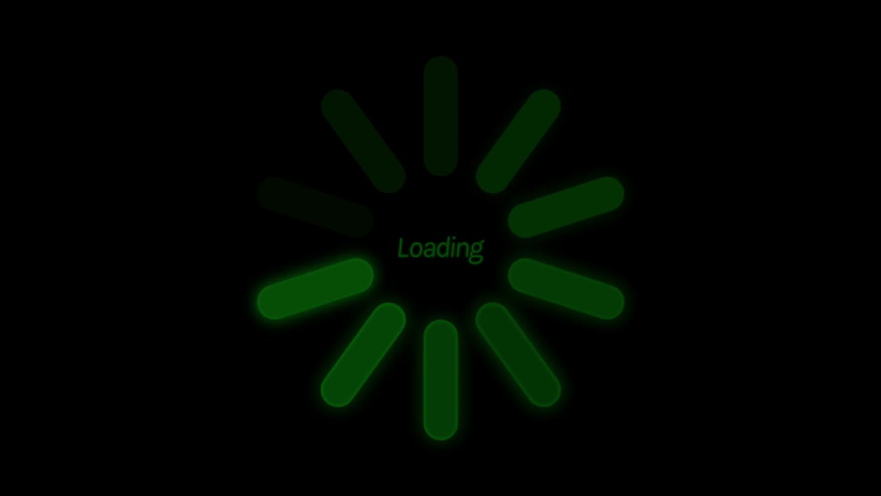 Animation colorful loading circle.