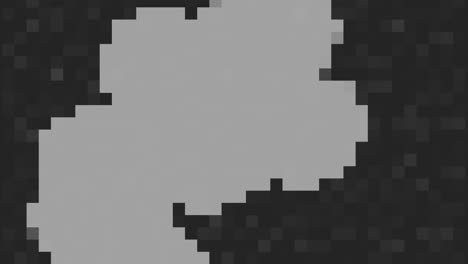 píxeles blancos en un patrón de 8 bits sobre degradado negro