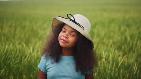 girl in a wheat field
