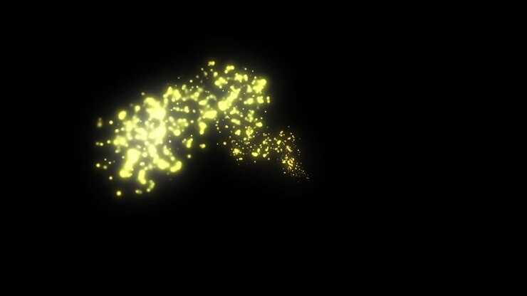 Abstract Glowing Particles