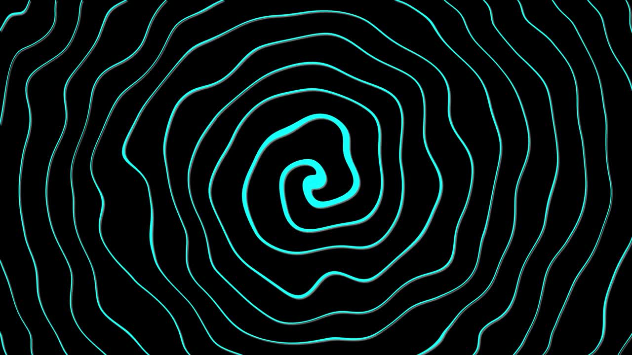 회전하는 왜곡된 나선형 선