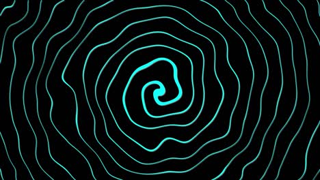 Distorted spiral lines that rotate