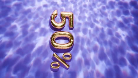 Golden-50%-Floating-Above-Water-Ripples-on-purple-background-vertical