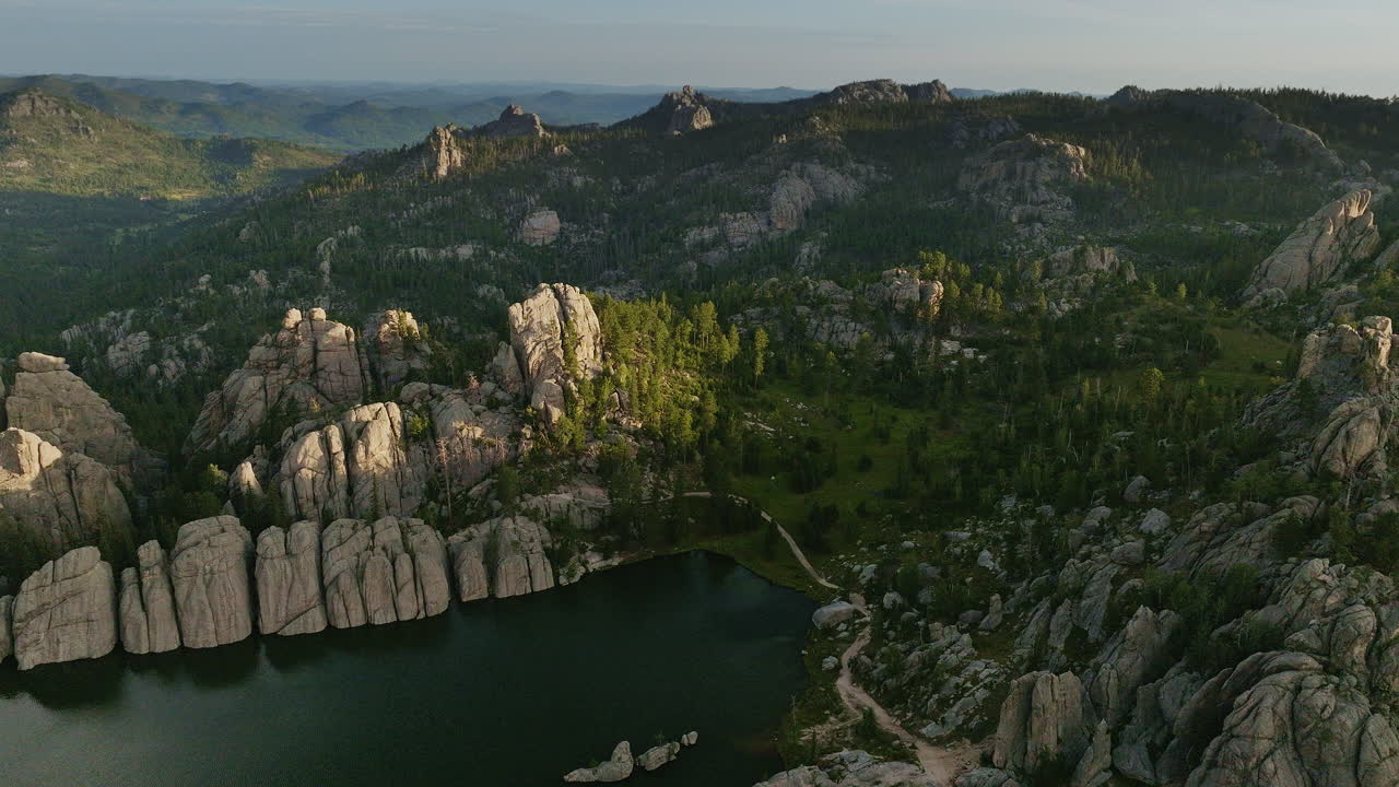 Stunning aerial drone footage showcasing incredible rock formations in the western United States.