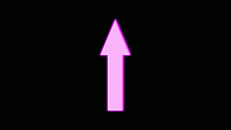 Animation-Arrow-Neon-light-sign-symbol-on-black-background,Arrow-shows-top-or-up-direction-motion-graphics