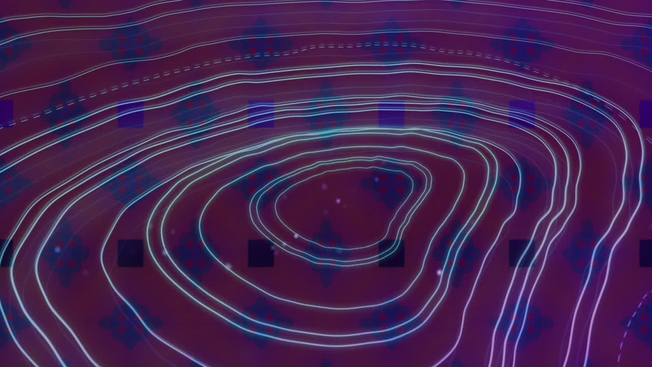 animación de formas sobre formas en movimiento