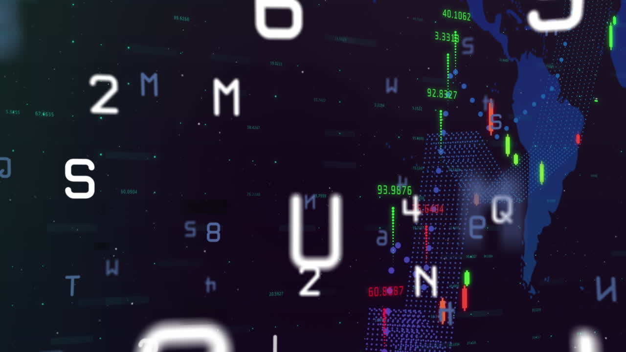 Animation of financial data processing