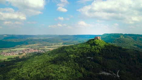 hohenzollern castle, germany. aerial fpv drone flights.