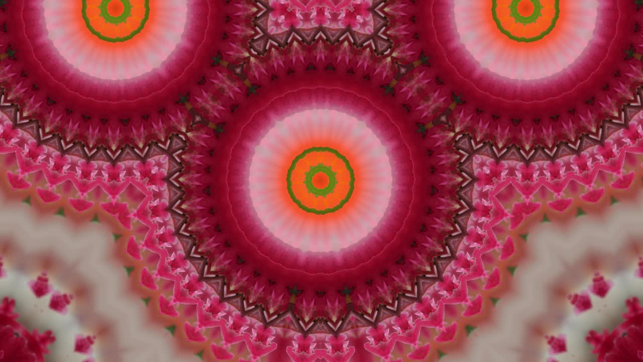 patrón de forma de flor roja circular