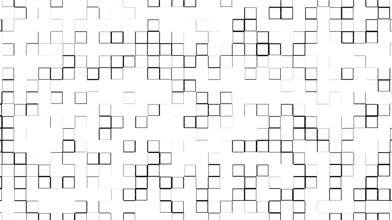 Rapid flashing square grid creates energetic fast motion glitchy background
