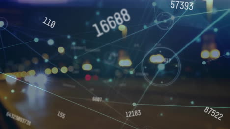 Animation-of-network-of-connections-and-data-processing