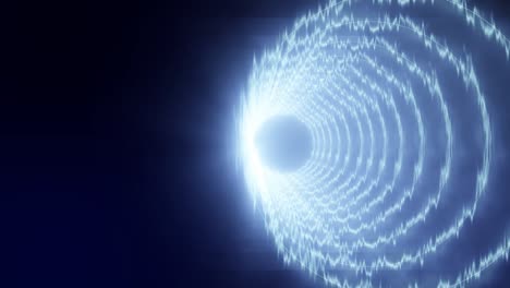 animación de túnel de círculo 3d gráficos de movimiento