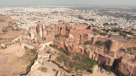 the blue city and mehrangarh fort in jodhpur